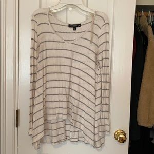 Living Doll White and Grey sweater